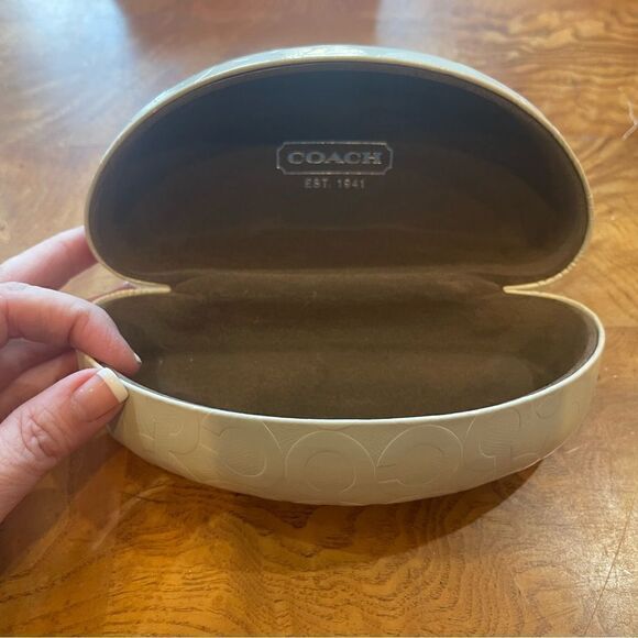 Ivory Coach Sunglass Case
